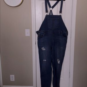 Denim overalls
